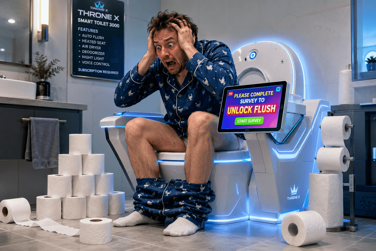 The Smart Toilet That Won't Flush Without a Five-Star Review
